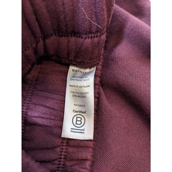 Athleta Recover Bounce Back Jogger Sweatpants Burgundy 1X - Picture 10 of 14